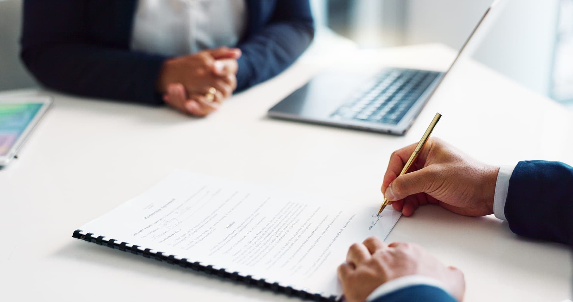 Professional services consultant working on government contract bid